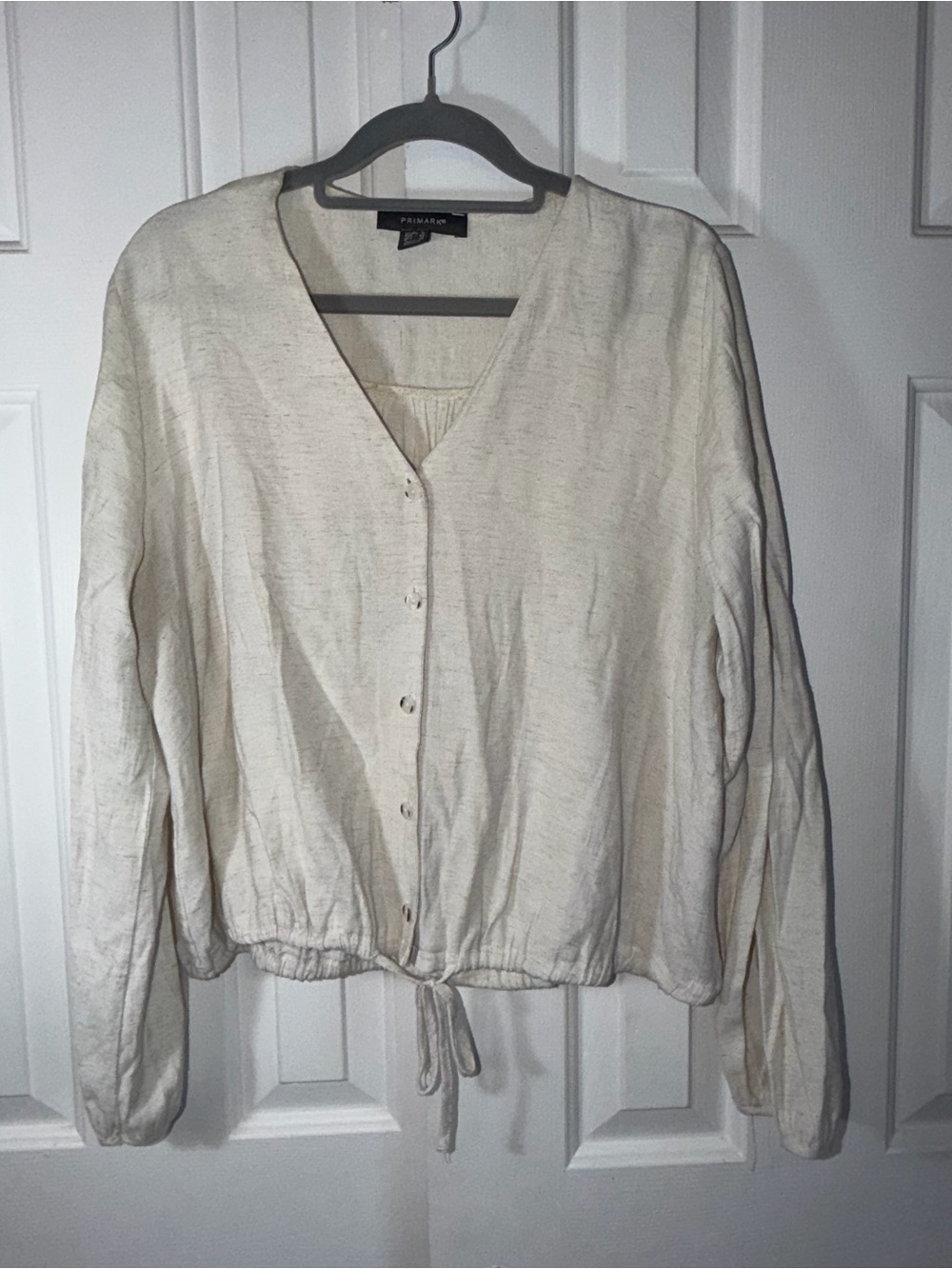 Primark Button-Front Drawstring Blouse
